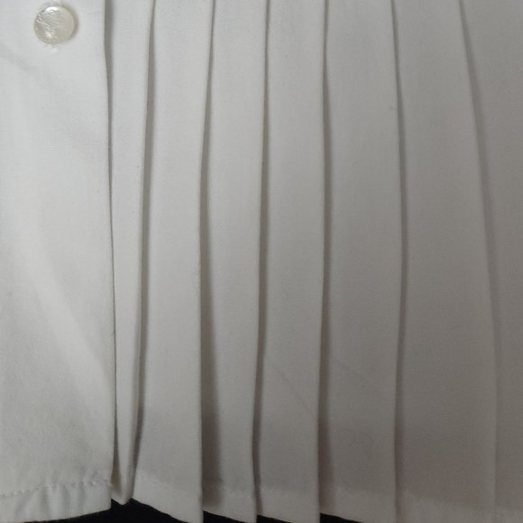 Ralph Lauren Pleated White Blouse - Picture 7 of 8